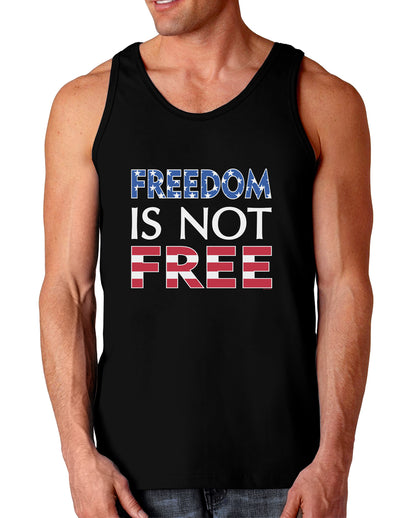 Freedom Is Not Free Dark Loose Tank Top-Mens Loose Tank Top-TooLoud-Black-Small-Davson Sales