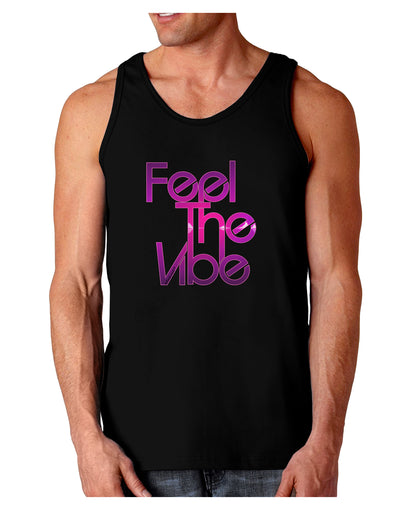 Feel The Vibe Dark Loose Tank Top-Mens Loose Tank Top-TooLoud-Black-Small-Davson Sales