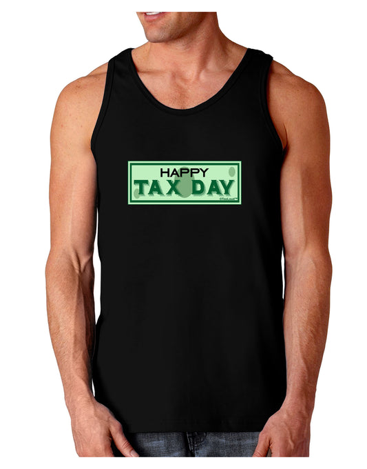 Happy Tax Day Dark Loose Tank Top-Mens Loose Tank Top-TooLoud-Black-Small-Davson Sales