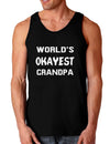 World's Okayest Grandpa Dark Loose Tank Top-Mens Loose Tank Top-TooLoud-Black-Small-Davson Sales