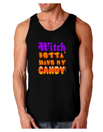 TooLoud Witch Betta Have My Candy Color Dark Loose Tank Top-Mens Loose Tank Top-TooLoud-Black-Small-Davson Sales