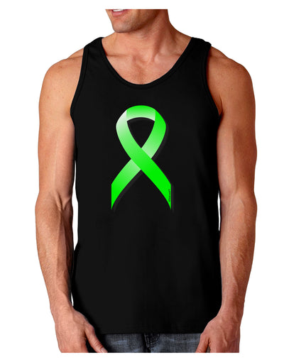 Lyme Disease Awareness Ribbon - Lime Green Dark Loose Tank Top-Mens Loose Tank Top-TooLoud-Black-Small-Davson Sales