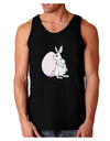 Easter Bunny and Egg Design Dark Loose Tank Top by TooLoud-Mens Loose Tank Top-TooLoud-Black-Small-Davson Sales