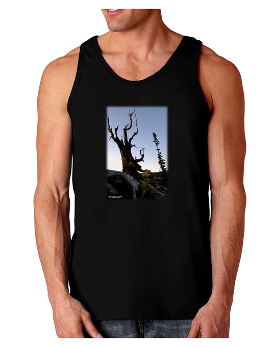 Colorado Mountain Scenery Dark Loose Tank Top-Mens Loose Tank Top-TooLoud-Black-Small-Davson Sales