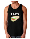 I Love Burritos - Funny Food Dark Loose Tank Top-Mens Loose Tank Top-TooLoud-Black-Small-Davson Sales