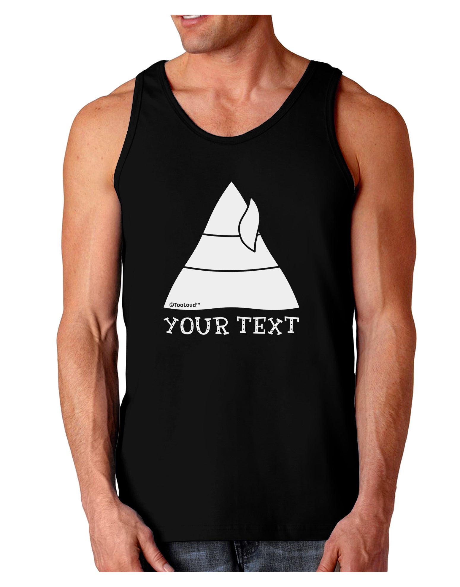 Personalized Matching Elf Family Design - Your Text Dark Loose Tank Top-Mens Loose Tank Top-TooLoud-Black-Small-Davson Sales