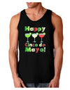 Margaritas - Mexican Flag Colors - Happy Cinco de Mayo Dark Loose Tank Top by TooLoud-Mens Loose Tank Top-TooLoud-Black-Small-Davson Sales