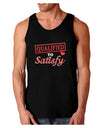 Qualified To Satisfy Dark Loose Tank Top-Mens Loose Tank Top-TooLoud-Black-Small-Davson Sales