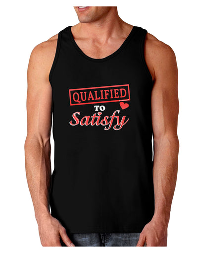 Qualified To Satisfy Dark Loose Tank Top-Mens Loose Tank Top-TooLoud-Black-Small-Davson Sales