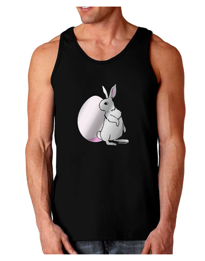 Easter Bunny and Egg Metallic - Silver Dark Loose Tank Top by TooLoud-Mens Loose Tank Top-TooLoud-Black-Small-Davson Sales