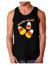 Japanese Kawaii Candy Corn Halloween Dark Loose Tank Top-Mens Loose Tank Top-TooLoud-Black-Small-Davson Sales