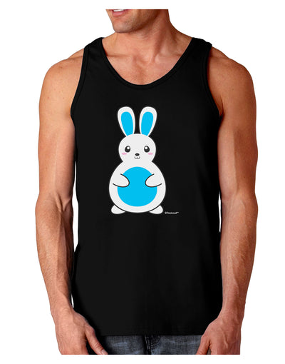 Cute Easter Bunny - Blue Dark Loose Tank Top by TooLoud-Mens Loose Tank Top-TooLoud-Black-Small-Davson Sales