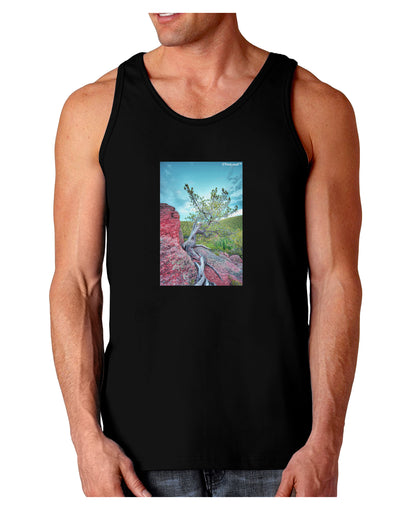 CO Cliffside Tree Dark Loose Tank Top-Mens Loose Tank Top-TooLoud-Black-Small-Davson Sales