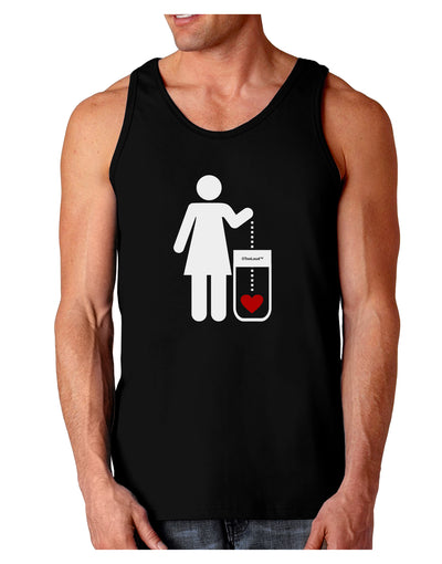 Single and Happy - Single Woman Dark Loose Tank Top by TooLoud-Mens Loose Tank Top-TooLoud-Black-Small-Davson Sales