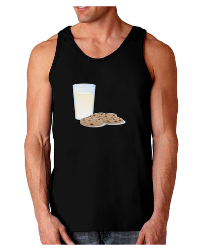 Milk and Cookies Design Dark Loose Tank Top-Mens Loose Tank Top-TooLoud-Black-Small-Davson Sales