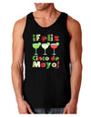 Margaritas - Mexican Flag Colors - Feliz Cinco de Mayo Dark Loose Tank Top by TooLoud-Mens Loose Tank Top-TooLoud-Black-Small-Davson Sales