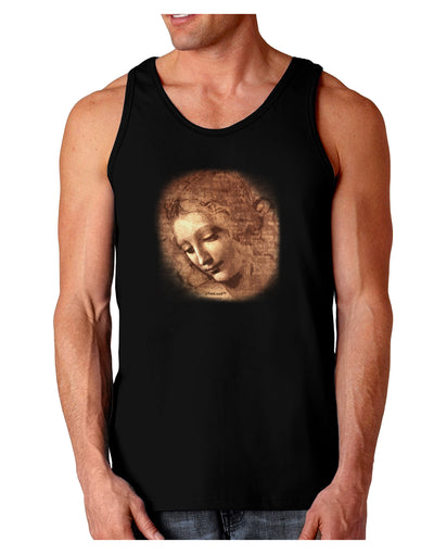 Lady With Disheveled Hair Dark Loose Tank Top-Mens Loose Tank Top-TooLoud-Black-Small-Davson Sales