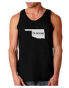 Oklahoma - United States Shape Dark Loose Tank Top by TooLoud-Mens Loose Tank Top-TooLoud-Black-Small-Davson Sales