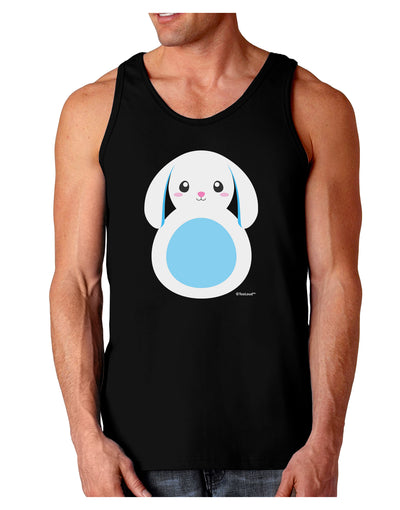 Cute Bunny with Floppy Ears - Blue Dark Loose Tank Top by TooLoud-Mens Loose Tank Top-TooLoud-Black-Small-Davson Sales