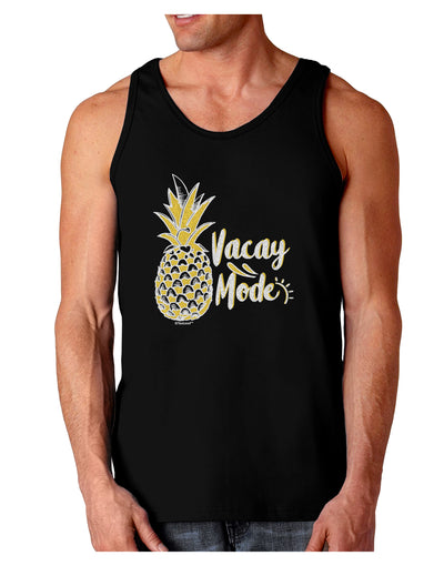 Vacay Mode Pinapple Dark Dark Loose Tank Top-Mens Loose Tank Top-TooLoud-Black-Small-Davson Sales