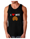 I Heart My - Cute Doxie Dachshund Dog Dark Loose Tank Top by TooLoud-Mens Loose Tank Top-TooLoud-Black-Small-Davson Sales