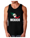 Mexico Outline - Mexican Flag - Mexico Text Dark Loose Tank Top by TooLoud-Mens Loose Tank Top-TooLoud-Black-Small-Davson Sales