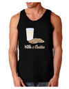 Milk and Cookies Design Text Dark Loose Tank Top-Mens Loose Tank Top-TooLoud-Black-Small-Davson Sales