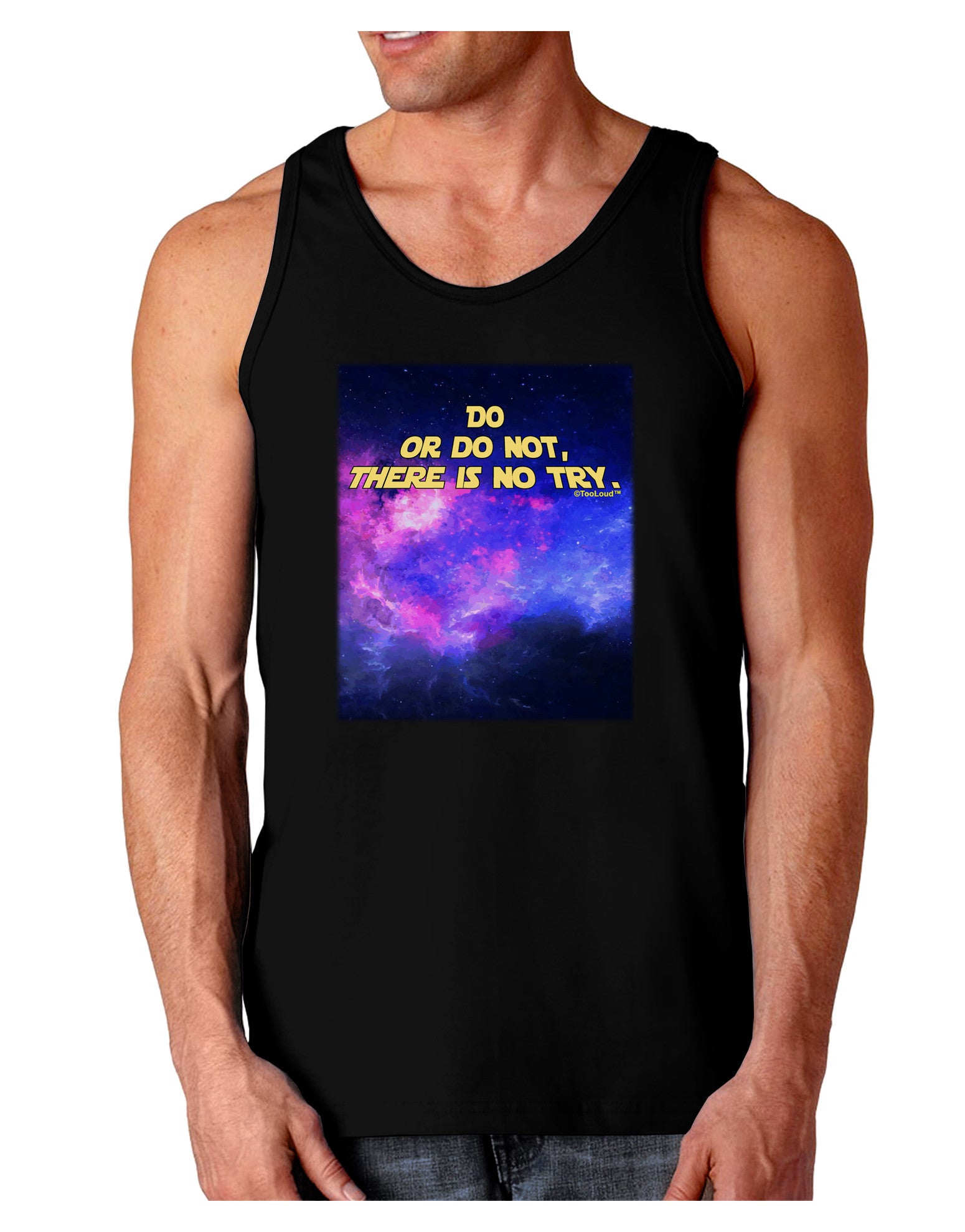 Do or Do Not Dark Loose Tank Top-Mens Loose Tank Top-TooLoud-Black-Small-Davson Sales