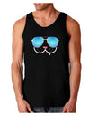 Kyu-T Face - Snaggle Cool Sunglasses Dark Loose Tank Top-Mens Loose Tank Top-TooLoud-Black-Small-Davson Sales