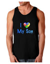 I Heart My Son - Autism Awareness Dark Loose Tank Top by TooLoud-Mens Loose Tank Top-TooLoud-Black-Small-Davson Sales