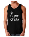 Tequila Checkmark Design Dark Loose Tank Top by TooLoud-Mens Loose Tank Top-TooLoud-Black-Small-Davson Sales