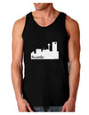 Seattle Skyline with Space Needle Dark Loose Tank Top by TooLoud-Mens Loose Tank Top-TooLoud-Black-Small-Davson Sales