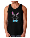 Happy Easter Bunny Face Loose Tank Top-Mens-LooseTanktops-TooLoud-Black-Small-Davson Sales