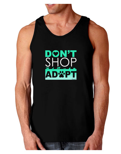 Don't Shop Adopt Dark Loose Tank Top-Mens Loose Tank Top-TooLoud-Black-Small-Davson Sales