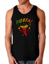 Chili Pepper de Fiesta Dark Loose Tank Top-Mens Loose Tank Top-TooLoud-Black-Small-Davson Sales