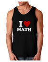 I Heart Math Distressed Dark Loose Tank Top by TooLoud-Mens Loose Tank Top-TooLoud-Black-Small-Davson Sales