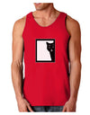 Cat Peeking Dark Loose Tank Top by TooLoud-Mens Loose Tank Top-TooLoud-Red-Small-Davson Sales