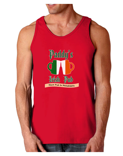 Paddy's Irish Pub Dark Loose Tank Top by TooLoud-Mens Loose Tank Top-TooLoud-Red-Small-Davson Sales