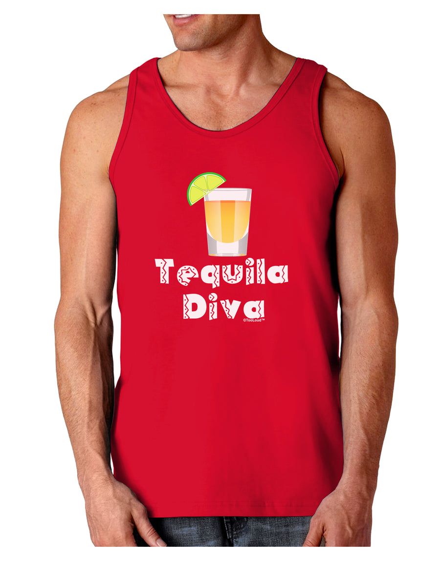 Tequila Diva - Cinco de Mayo Design Dark Loose Tank Top by TooLoud-Mens Loose Tank Top-TooLoud-Black-Small-Davson Sales