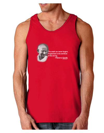 The Weak Can Never Forgive Dark Loose Tank Top-Mens Loose Tank Top-TooLoud-Red-Small-Davson Sales