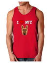 I Heart My - Cute German Shepherd Dog Dark Loose Tank Top by TooLoud-Mens Loose Tank Top-TooLoud-Red-Small-Davson Sales