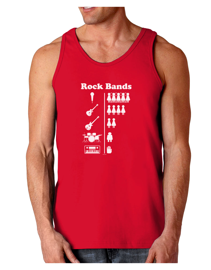 Rock Band Pictograph Dark Loose Tank Top-Mens Loose Tank Top-TooLoud-Black-Small-Davson Sales