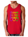 Throw Me The Beads - Mardi Gras Dark Loose Tank Top by TooLoud-Mens Loose Tank Top-TooLoud-Red-Small-Davson Sales