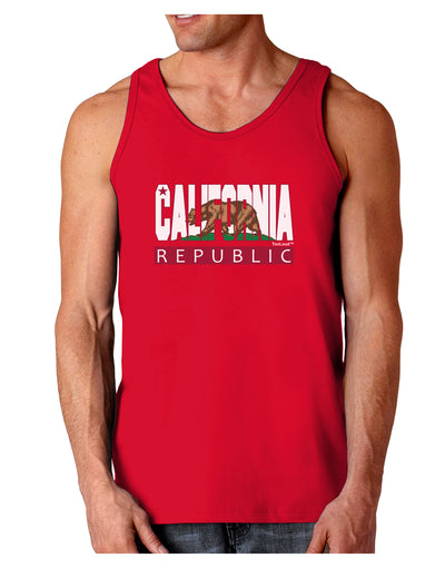 California Design #1 Dark Loose Tank Top by TooLoud-Mens Loose Tank Top-TooLoud-Red-Small-Davson Sales