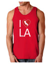 I Heart Los Angeles Dark Loose Tank Top-Mens Loose Tank Top-TooLoud-Red-Small-Davson Sales