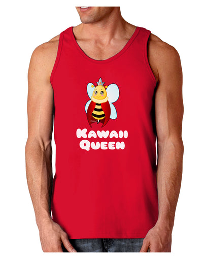 Kawaii Queen Queen Bee Dark Loose Tank Top-Mens Loose Tank Top-TooLoud-Red-Small-Davson Sales