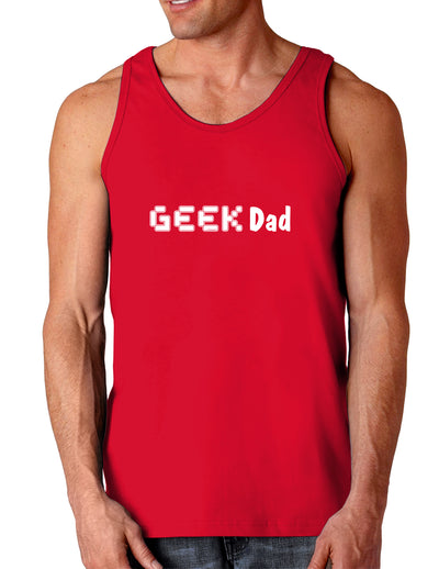 Geek Dad Dark Loose Tank Top-Mens Loose Tank Top-TooLoud-Red-Small-Davson Sales