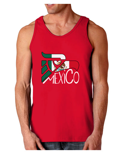 Mexico Eagle Symbol - Mexican Flag - Mexico Dark Loose Tank Top by TooLoud-Mens Loose Tank Top-TooLoud-Red-Small-Davson Sales