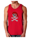 Pirate Skull Dark Loose Tank Top-Mens Loose Tank Top-TooLoud-Red-Small-Davson Sales