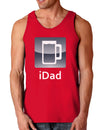 iDad Beer Dark Loose Tank Top-Mens Loose Tank Top-TooLoud-Red-Small-Davson Sales